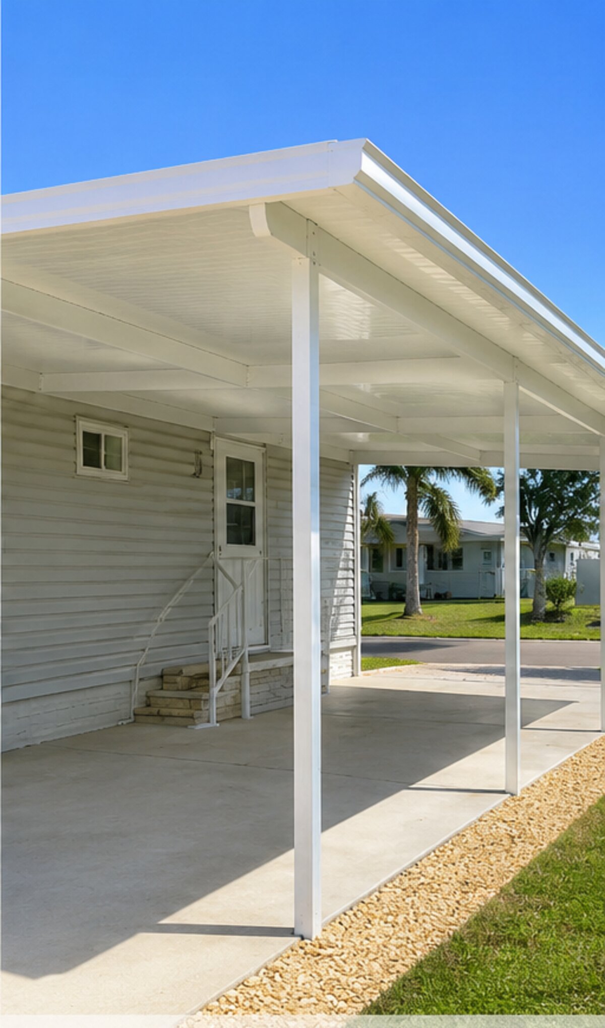 Custom carport and covered parking structure — built by Sarasota Building Co. in Southwest Florida