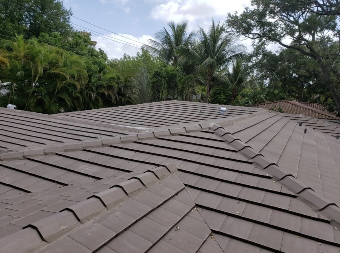 Completed tile roof replacement — Sarasota Building Co. residential roofing project